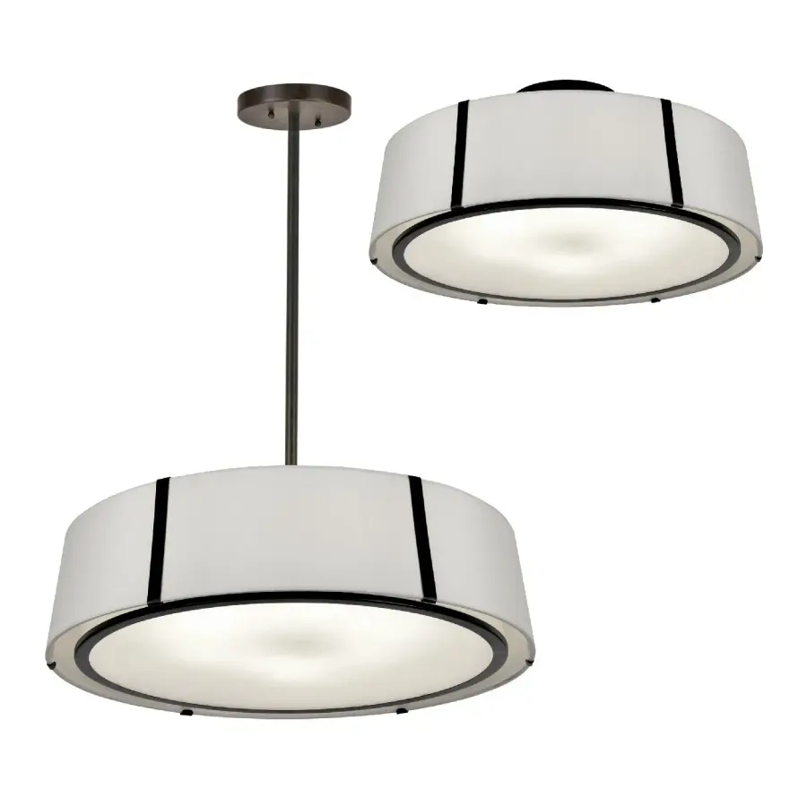 Fulton 24" Semi Flush Mount in Antique Gold - Image 2