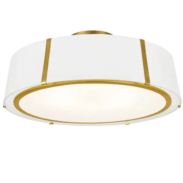 Fulton 24" Semi Flush Mount in Antique Gold - Image 12