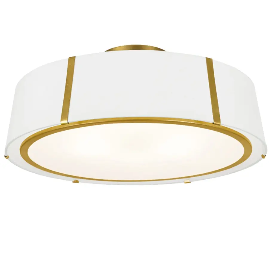 Fulton 24" Semi Flush Mount in Antique Gold - Image 12