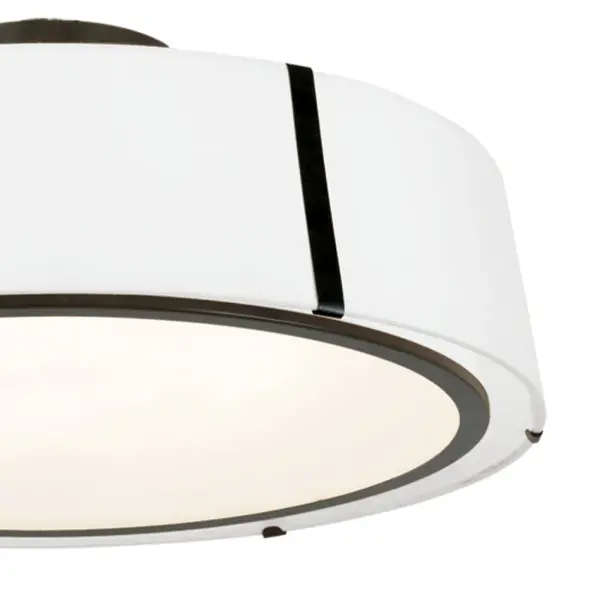 Fulton 24" Semi Flush Mount in Antique Gold - Image 3