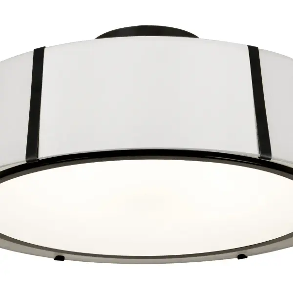 Fulton 24" Semi Flush Mount in Antique Gold - Image 4