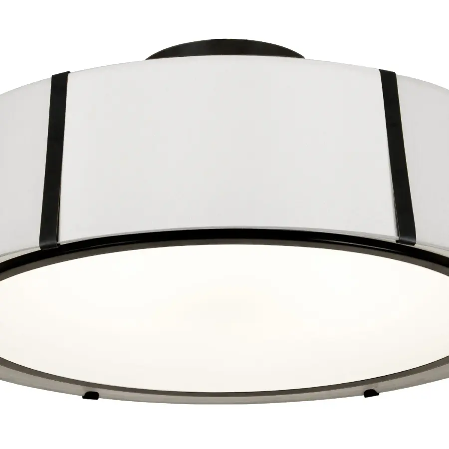 Fulton 24" Semi Flush Mount in Antique Gold - Image 4