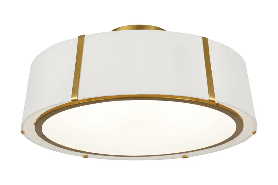 Fulton 24" Semi Flush Mount in Antique Gold - Image 10