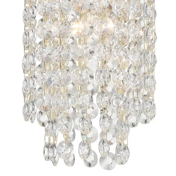 Gabrielle 7" Crystal Chandelier in Antique Gold - Image 5