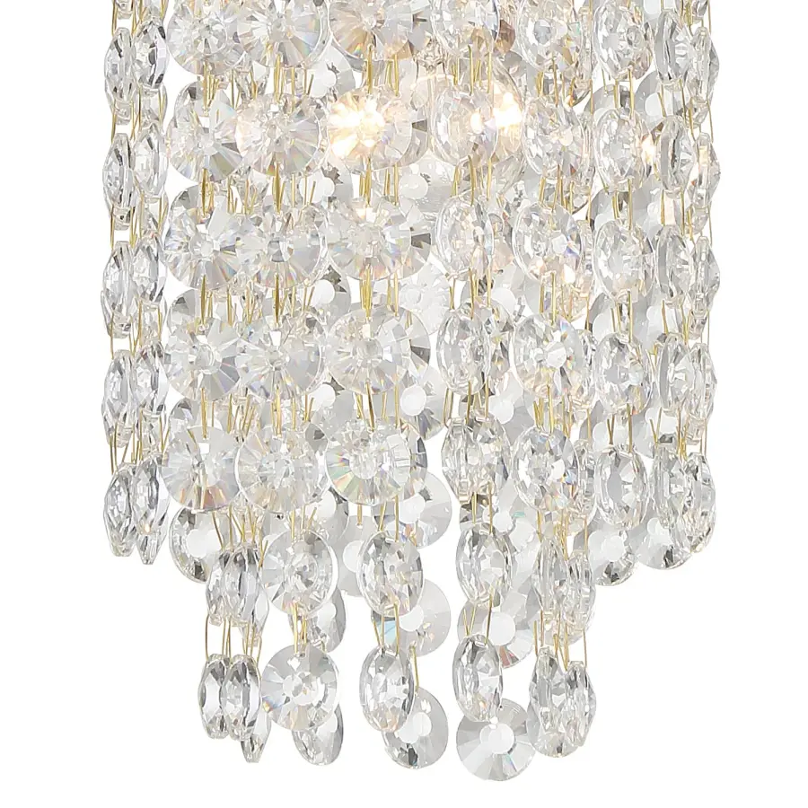 Gabrielle 7" Crystal Chandelier in Antique Gold - Image 5