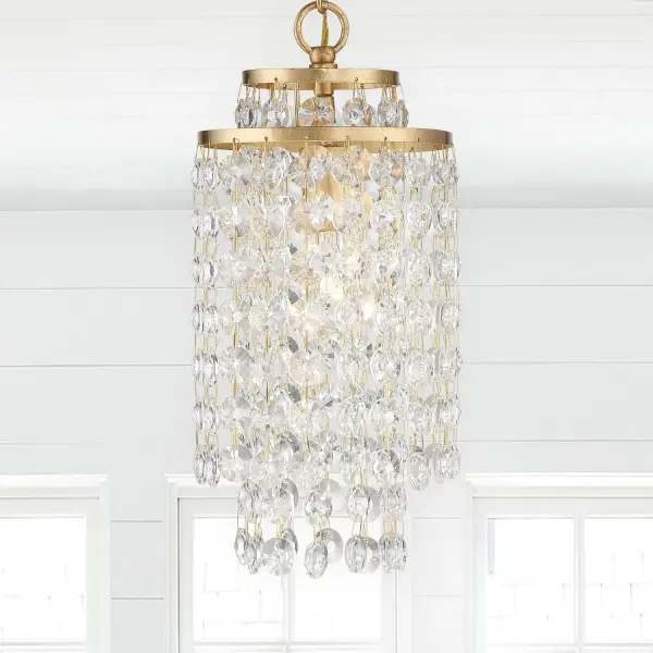 Gabrielle 7" Crystal Chandelier in Antique Gold - Image 6