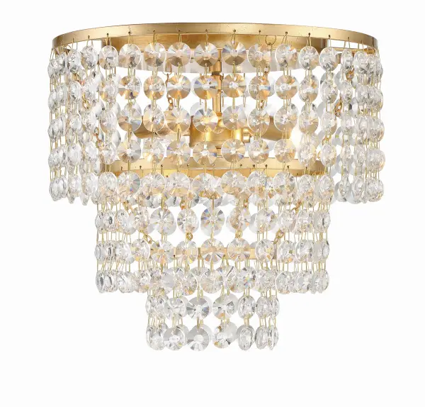 Gabrielle 14" Flush Mount in Antique Gold - Image 1