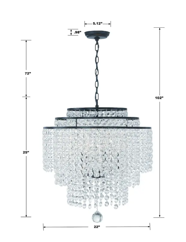 Gabrielle 22" Crystal Chandelier - Image 12