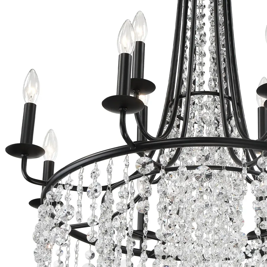 Gabrielle 30" Chandelier in Antique Gold - Image 11