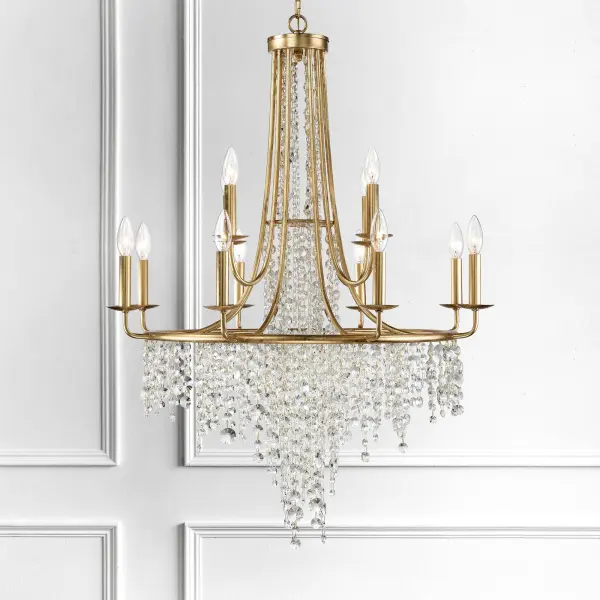 Gabrielle 30" Chandelier in Antique Gold - Image 5