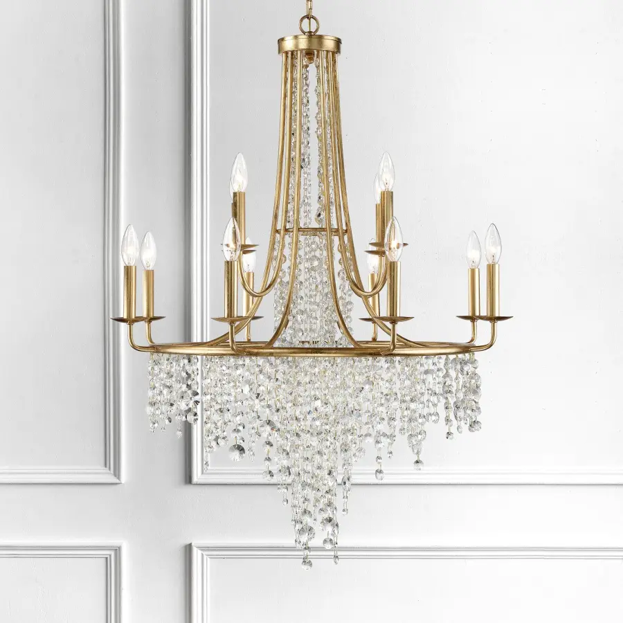 Gabrielle 30" Chandelier in Antique Gold - Image 5