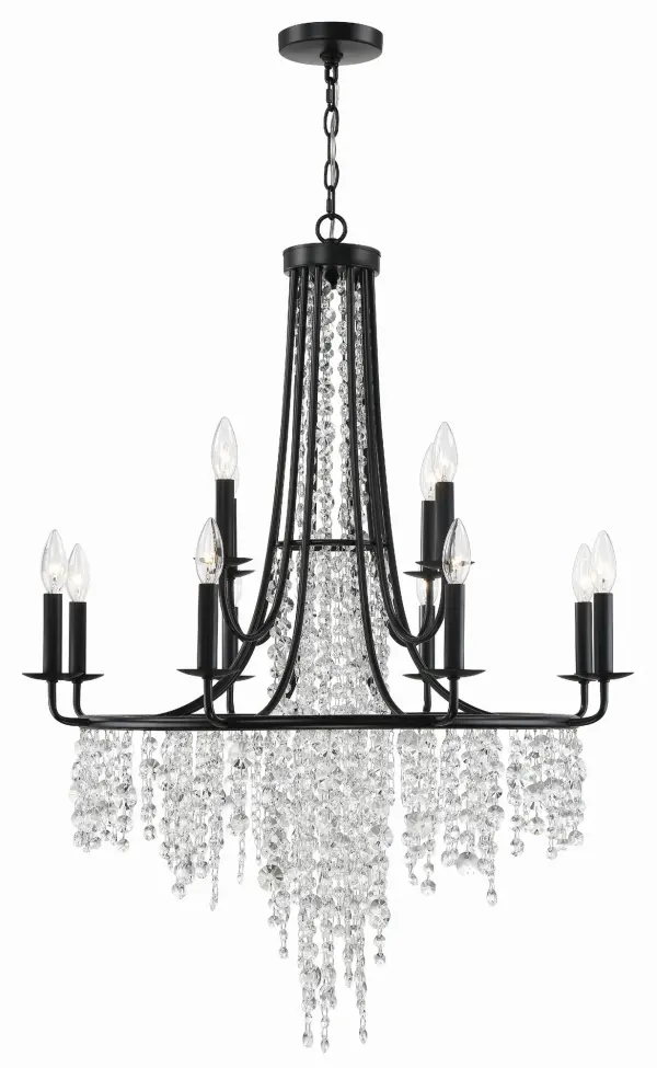 Gabrielle 30" Chandelier in Antique Gold - Image 8