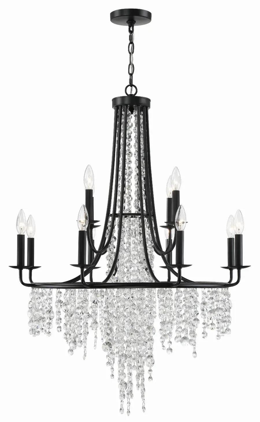 Gabrielle 30" Chandelier in Antique Gold - Image 8