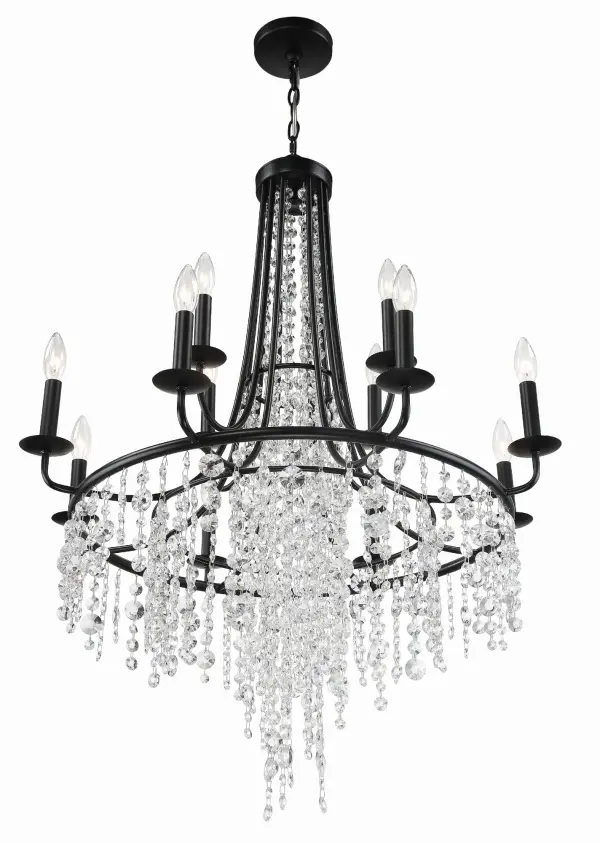 Gabrielle 30" Chandelier in Antique Gold - Image 9