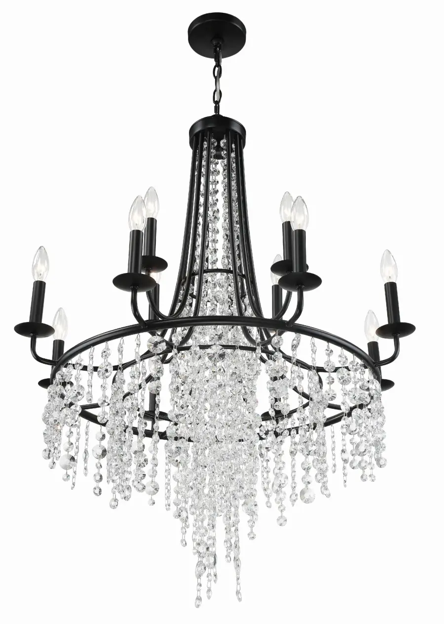 Gabrielle 30" Chandelier in Antique Gold - Image 9