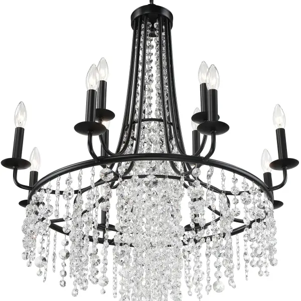 Gabrielle 30" Chandelier in Antique Gold - Image 10