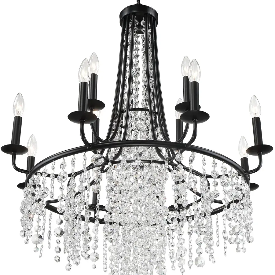 Gabrielle 30" Chandelier in Antique Gold - Image 10