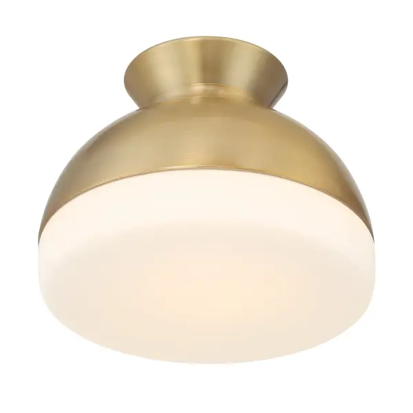 Designer Mid-Century Flush Mount with Timeless Two-Tone Appeal - Image 12