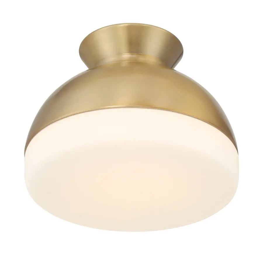 Designer Mid-Century Flush Mount with Timeless Two-Tone Appeal - Image 12