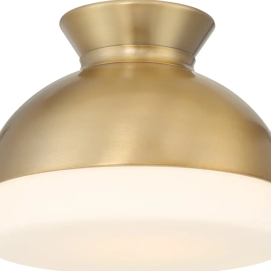 Designer Mid-Century Flush Mount with Timeless Two-Tone Appeal - Image 13