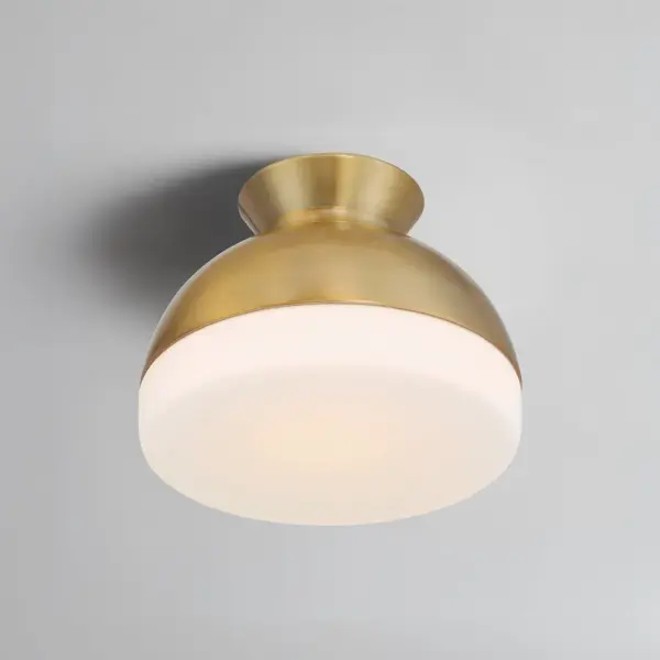 Designer Mid-Century Flush Mount with Timeless Two-Tone Appeal - Image 14