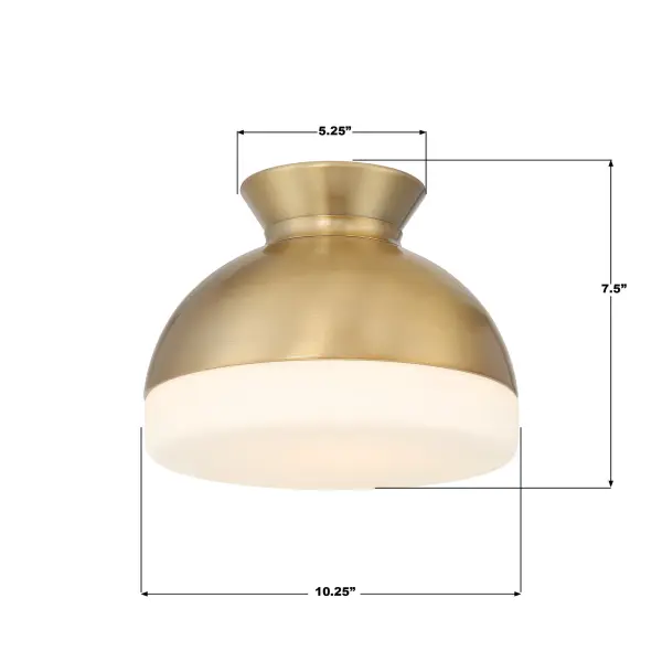 Designer Mid-Century Flush Mount with Timeless Two-Tone Appeal - Image 15