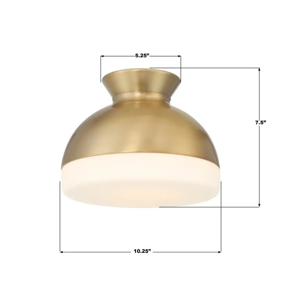 Designer Mid-Century Flush Mount with Timeless Two-Tone Appeal - Image 15