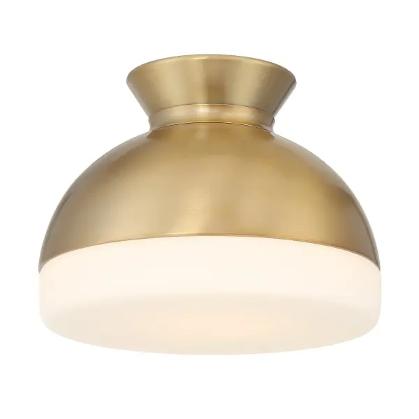 Designer Mid-Century Flush Mount with Timeless Two-Tone Appeal - Image 9