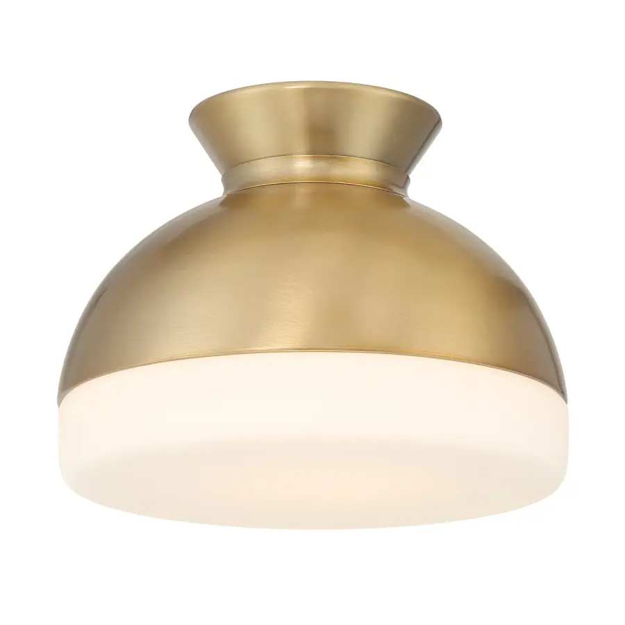 Designer Mid-Century Flush Mount with Timeless Two-Tone Appeal - Image 9