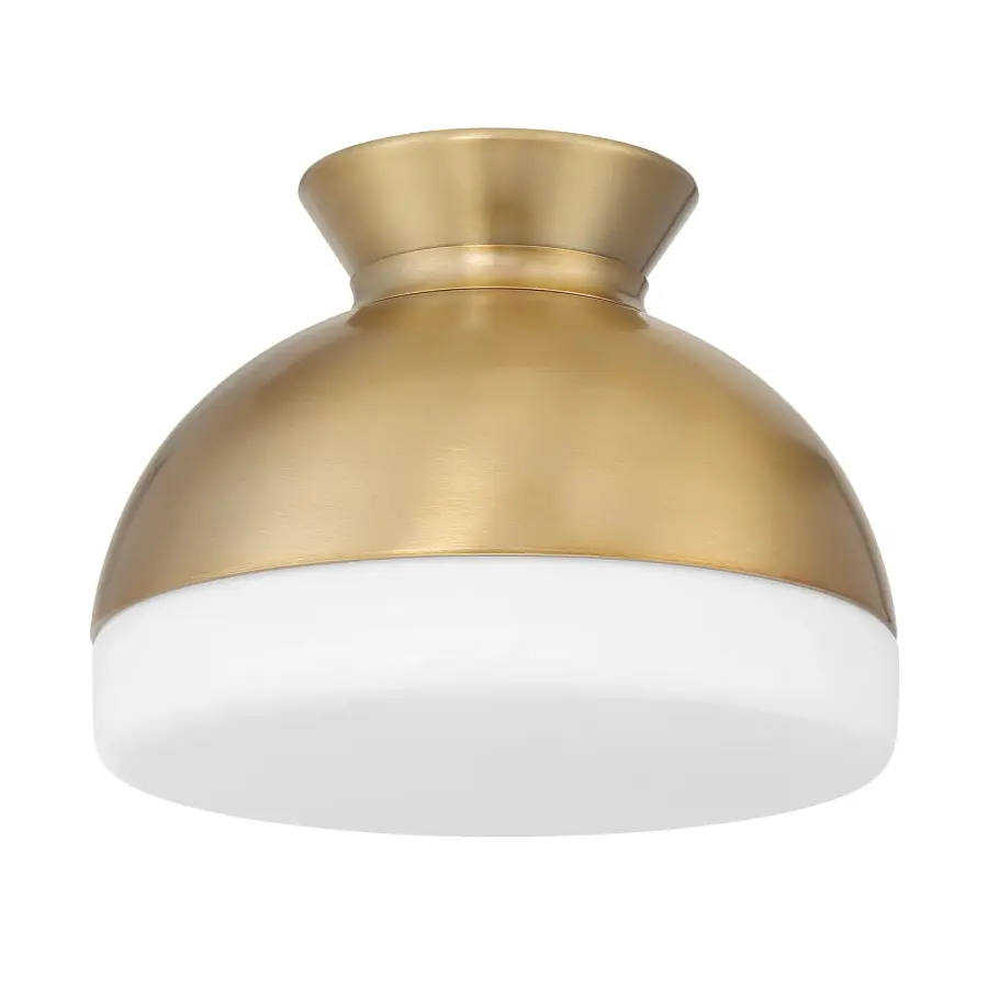 Designer Mid-Century Flush Mount with Timeless Two-Tone Appeal - Image 10