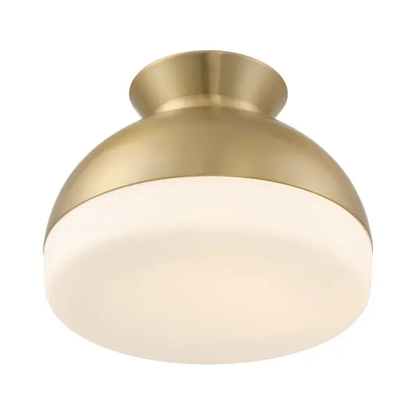 Designer Mid-Century Flush Mount with Timeless Two-Tone Appeal - Image 4