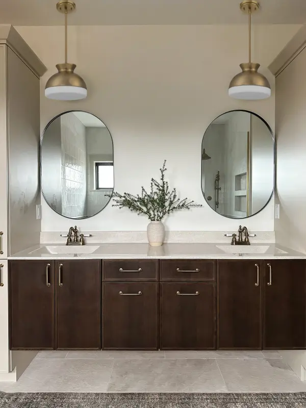 Designer Mid-Century Pendant with Timeless Two-Tone Appeal - Image 14