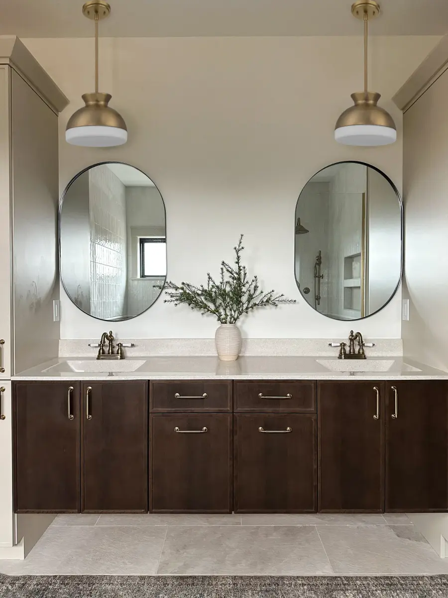 Designer Mid-Century Pendant with Timeless Two-Tone Appeal - Image 14