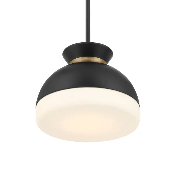 Designer Mid-Century Pendant with Timeless Two-Tone Appeal - Image 5