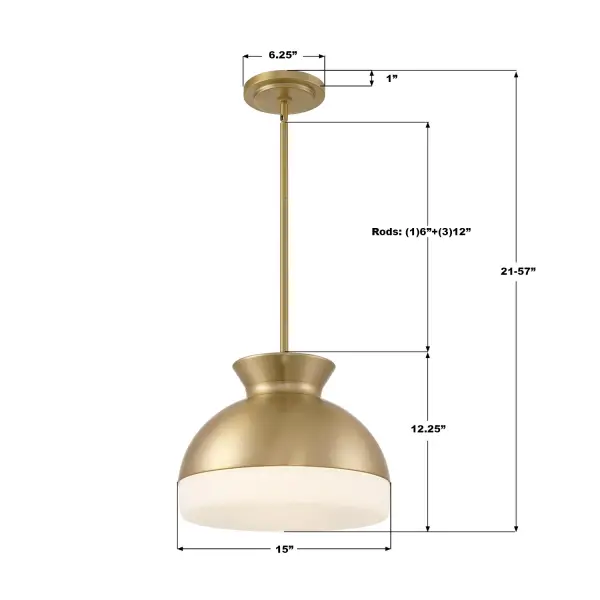 Timeless Mid-Century Dome Pendant with Designer Pedigree - Image 7