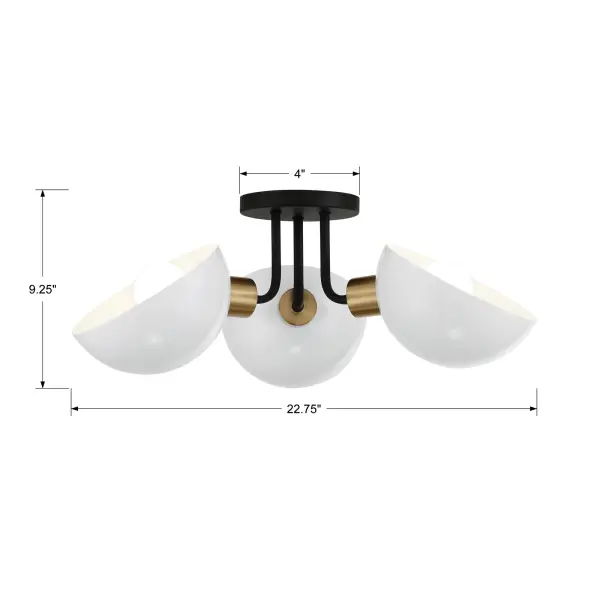 Gigi 22.75" Semi Flush Mount - Image 5