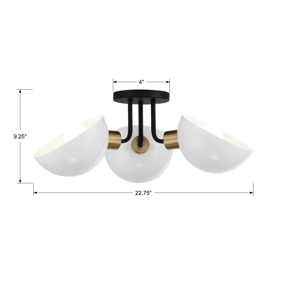 Gigi 22.75" Semi Flush Mount - Image 5