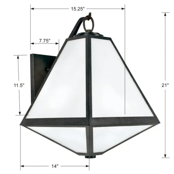 Glacier 14" Outdoor Sconce - Image 6