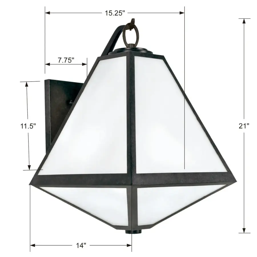 Glacier 14" Outdoor Sconce - Image 6