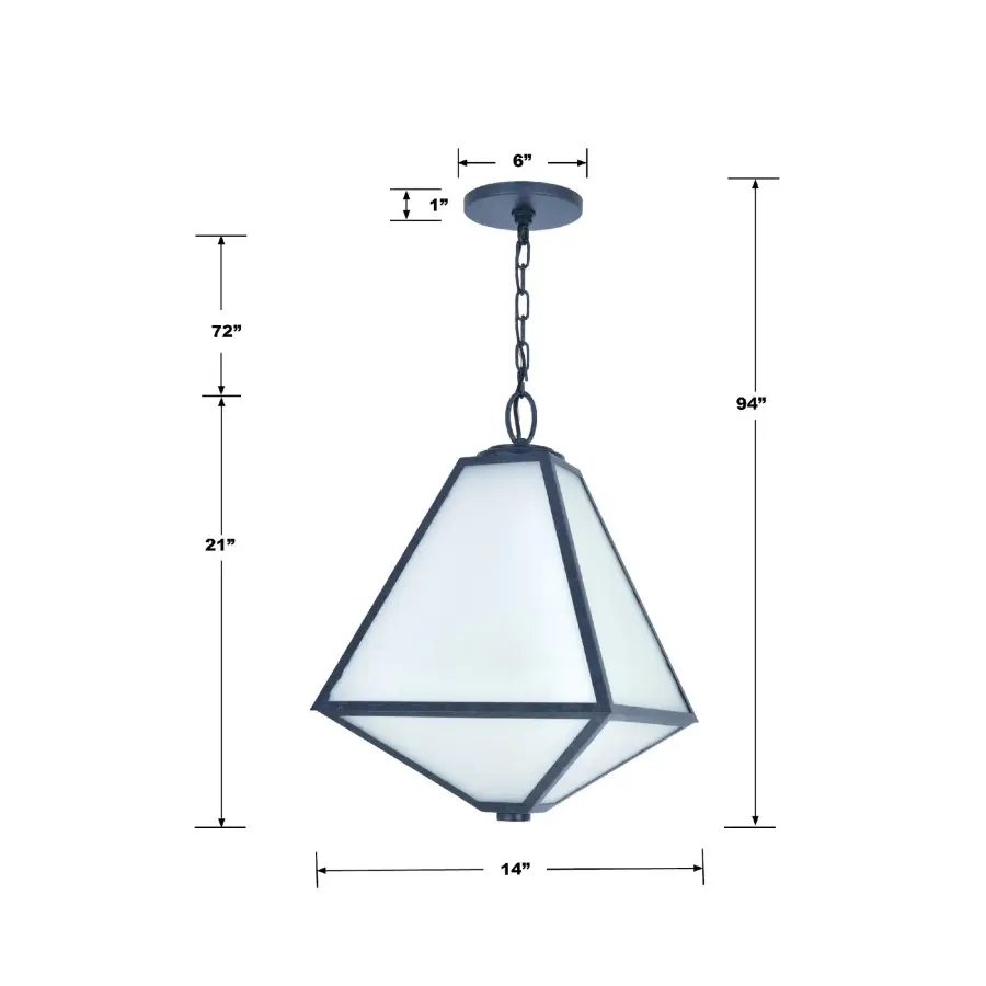 Glacier 14" Outdoor Pendant - Image 7