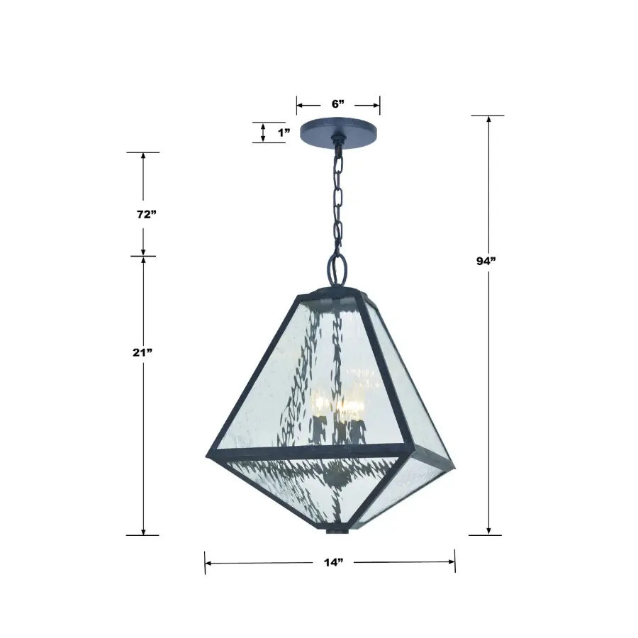 Glacier 14" Outdoor Pendant - Image 5