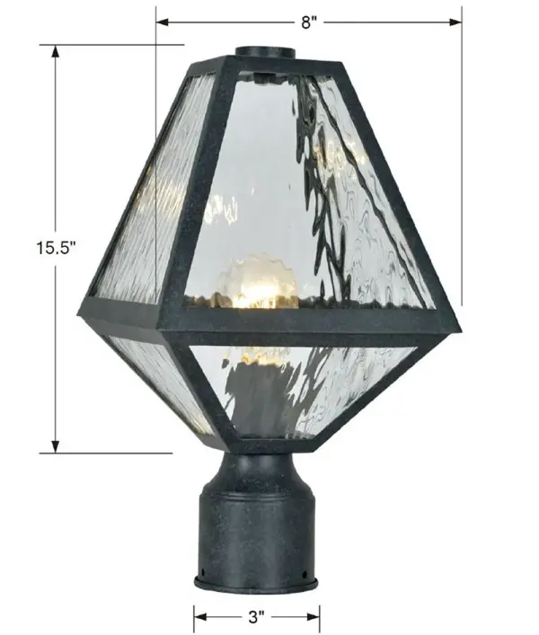 Glacier 8" Outdoor Post Light - Image 5