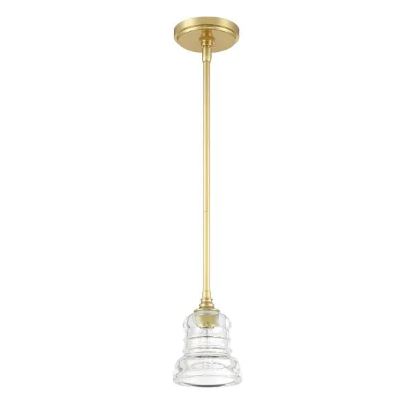 Gregory 5" Ribbed Glass Mini Pendant - Image 2