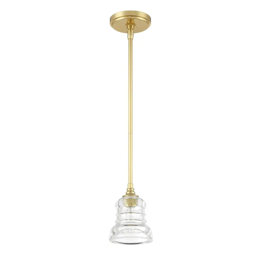 Gregory 5" Ribbed Glass Mini Pendant - Image 2