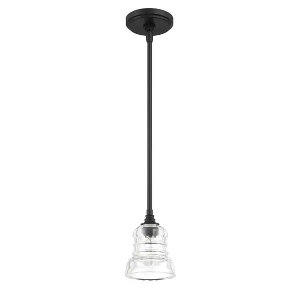 Gregory 5" Ribbed Glass Mini Pendant - Image 11