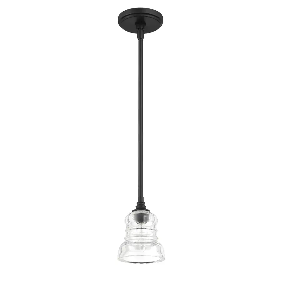 Gregory 5" Ribbed Glass Mini Pendant - Image 11