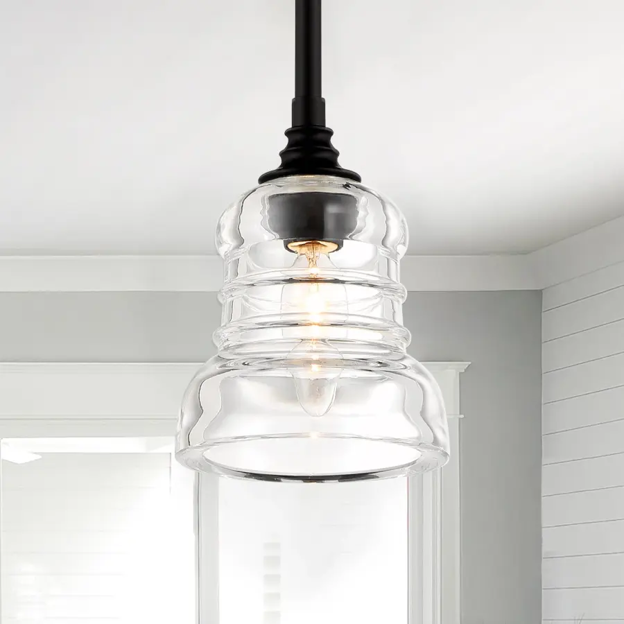 Gregory 5" Ribbed Glass Mini Pendant - Image 16