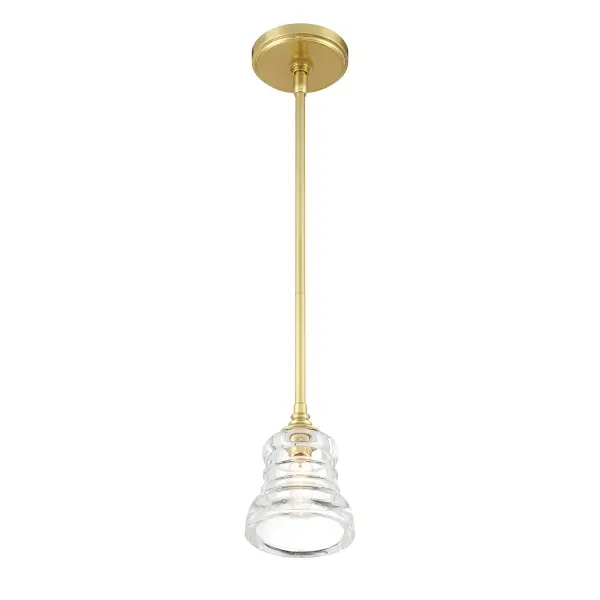 Gregory 5" Ribbed Glass Mini Pendant - Image 4