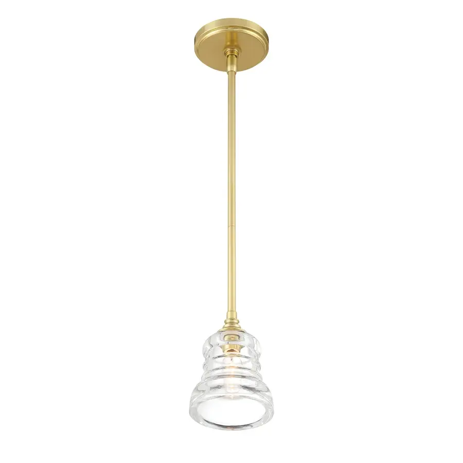 Gregory 5" Ribbed Glass Mini Pendant - Image 4