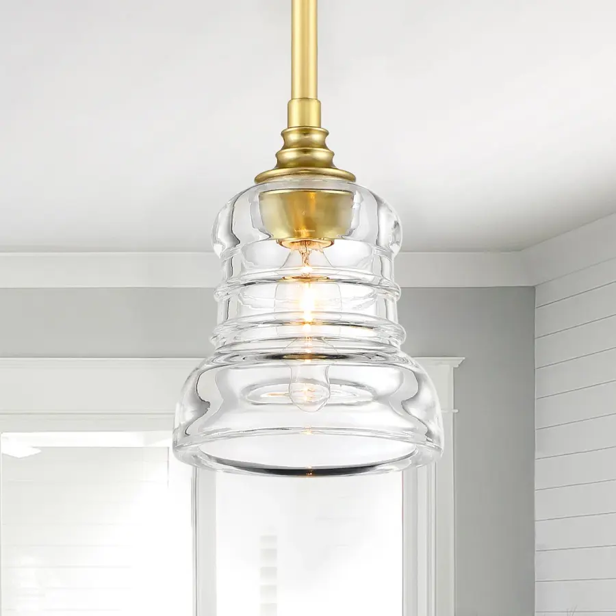 Gregory 5" Ribbed Glass Mini Pendant - Image 7